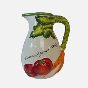 Certified International Judy Phipps Vegetables 5 quart Pitcher